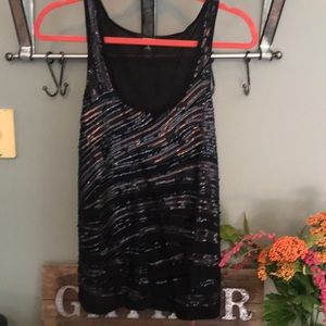 NWOT Express sequin tank - size S